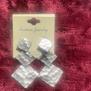 Silver Geometric Earrings